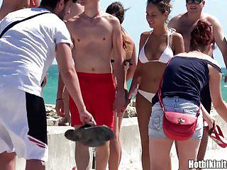 Sexy Teens am Strand heimlich gefilmt