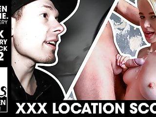 Deutsches Teen beim Sex im Freien - die geile Sau bekommt die Wichse in den Mund