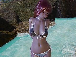 Das Hentai Mädchen mit den dicken Titten