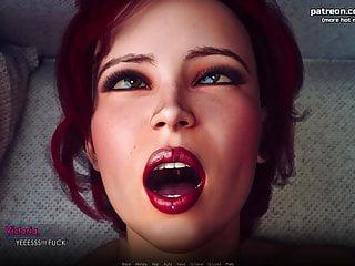 Das rothaarige Babe mit den dicken Titten beim Hardcore Analsex mit dem geilen Kerl