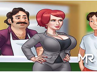 Summer zeigt dir ihre hängemöpse und macht es für Cash